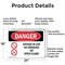Signmission Oxygen In Use No Smoking Or Open Flame Danger Sign, Aluminum, 24in W x 18in L, 2PK OS-2PACK-DS-A-1824-L-1514 - alternate 4